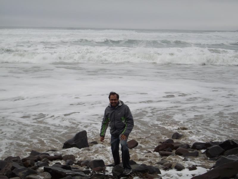 Deepayan at Tillamook Beach, 2008